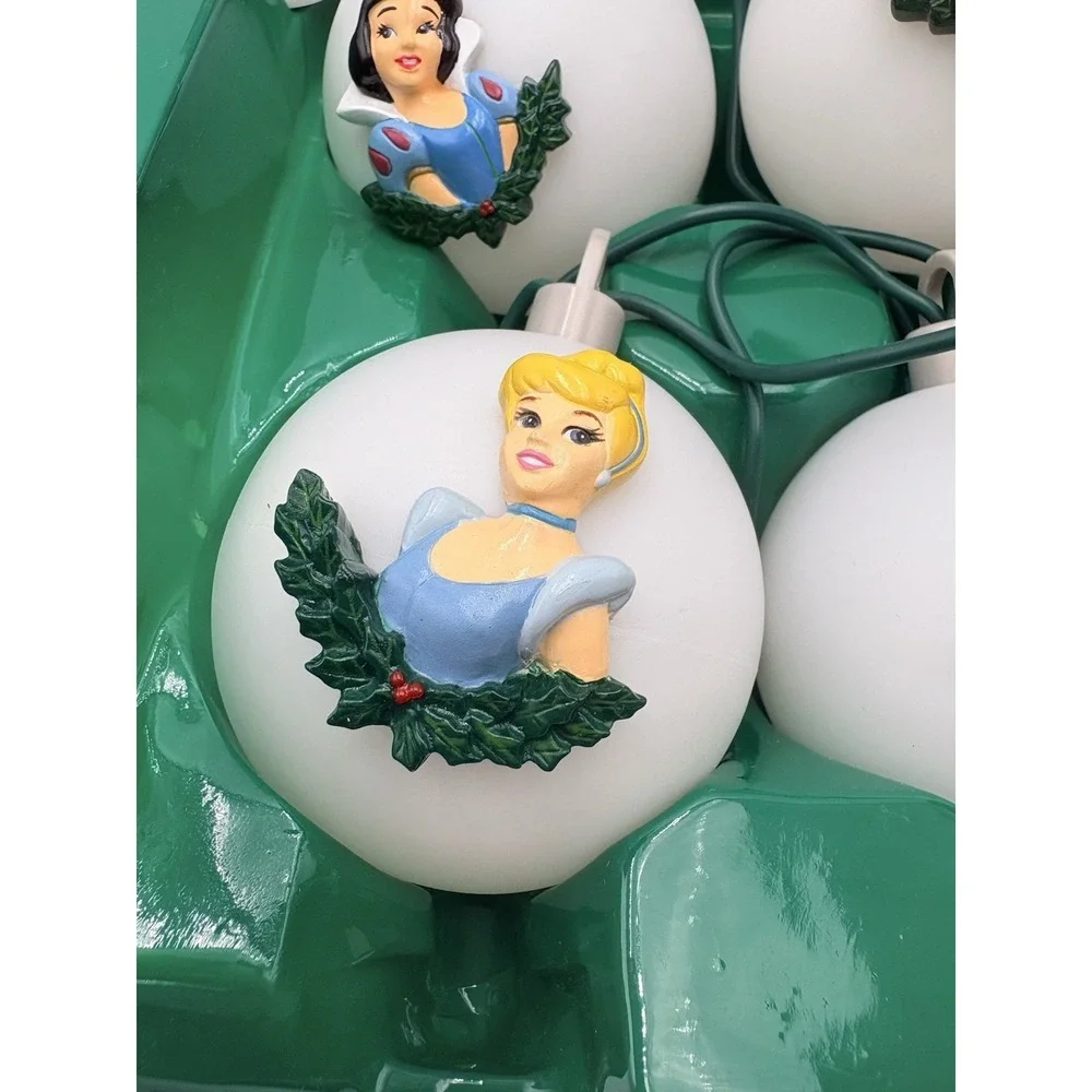 Gemmy Disney OG PRINCESS Color Change String Lights Electric Plug Or Battery VTG